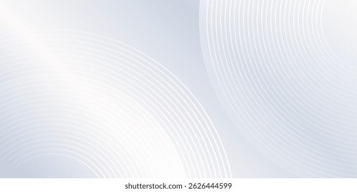 Modern grey background with dynamic circle lines modern abstract simple background