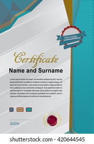Modern grey certificate
