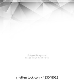 Modern grey color polygon background design