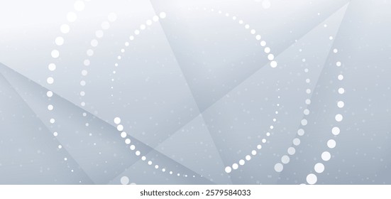 Modern grey diagonal background with dot circles. Template award concept. Vector illustration