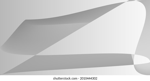 Modern Grey Monochromatic Smooth Modern Design. Technology Minimal Gray Metallic Original Background. Futuristic Digital Fluid Silver Gradient Mesh. Layers Shape Alluminium Dynamic Illustration.