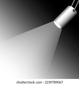 Luz gris moderna. Fondo espacial. Ilustración vectorial. Imagen de archivo.