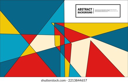 Modern grid flyer with geometric shapes, geometry and vector graphics on abstract background. eps10