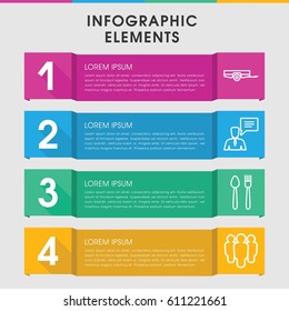 Modern group infographic template. infographic design with group icons includes barrow. can be used for presentation, diagram, annual report, web design. 