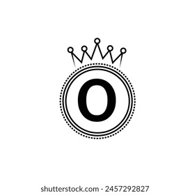 Modern growth logo design wordmark. Abstract arrow shapes logo design in letter O graphic vector illustration. Symbol, icon, creative