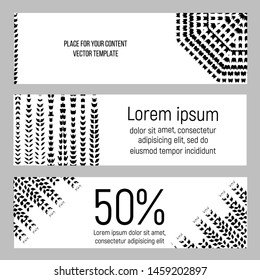 Modern grunge banner, great design for any purposes, abstract shape.Grunge design elements set