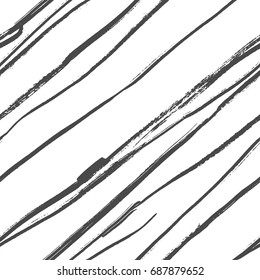 Modern grunge brush seamless pattern, vector stripe brushstrokes pattern, hipster background, grunge strokes