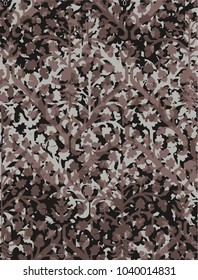 modern grunge damask, ottoman pattern 