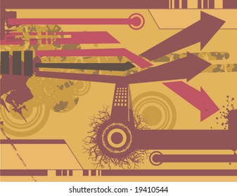 Modern grunge design, vector illustration.