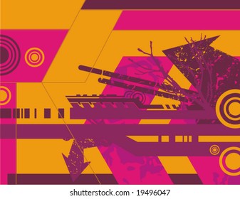 Modern grunge design, vector illustration.
