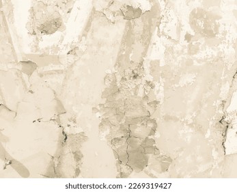 Modern Grunge Distress. Wall Street Underground. Grungy Old Abstract Scratch. Dirty Graffiti Scratch. Aged Cracked Texture. Urban Damage Drawing. Brown Culture Graffitti Artwork. Vintage Wall Shape.