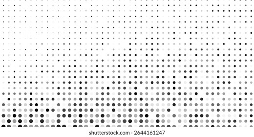 Moderne farbige gepunktete Halbtongradientenstruktur. Verschwindende Polka Punkt Hintergrund abstrakt einfaches Design