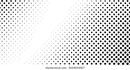 Textura de gradiente de semitono punteado grunge moderno. Desvanecimiento de lunares abstracto arte simple