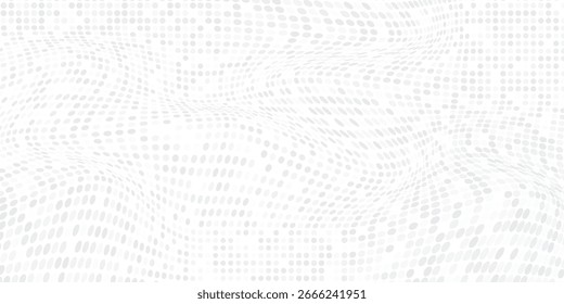 Modern grunge dotted halftone gradient texture. Vanishing polka dot background modern