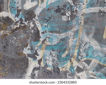 Modern Grunge Graffity. Color Vintage Scratch. Urban Grafitti Artwork. Street Old Abstract Concept. Wall Grungy Distressed. Graphic City Spray. Dirty Unusual Signature Drawing. Dirty Design Texture.