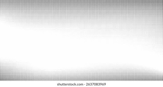 Modern grunge halftone gradient background. Faded grit noise texture. White and black sand wallpaper. Retro pixelated backdrop abstract