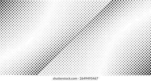 Fondo de degradado de semitono grunge moderno. Textura de ruido de grano desvanecido. Diseño simple abstracto blanco y negro
