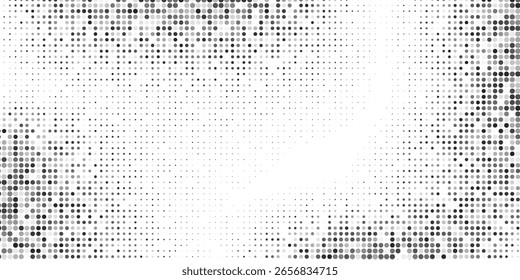 Fondo de degradado de semitono grunge moderno. Textura de ruido de grano desvanecido. Blanco y negro moderno