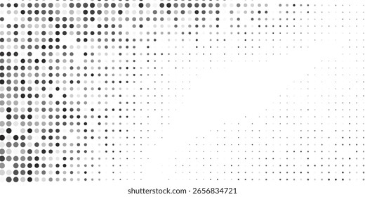 Fondo de degradado de semitono grunge moderno. Textura de ruido de grano desvanecido. Diseño simple abstracto moderno blanco y negro