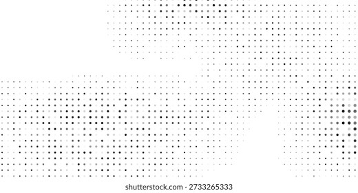 Modern Grunge halftone gradient background. Faded grit noise texture. White and black sand wallpaper. Retro pixelated backdrop simple abstract modern