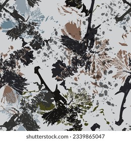 Modern grunge surface. Seamless abstract pattern design. Subtle fabric prints colors. Vector illustration