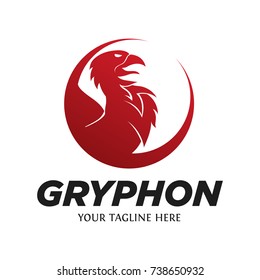 Modern Gryphon Logo Vector Logo Template