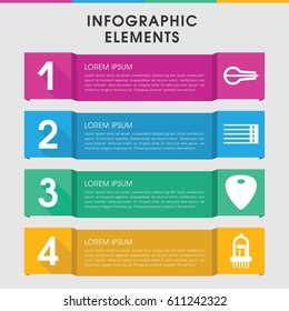 Modern guitar infographic template. infographic design with guitar icons includes . can be used for presentation, diagram, annual report, web design. 