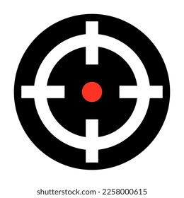 Modern gun sight icon. Aim icon. Vector.