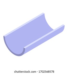 Modern gutter icon. Isometric of modern gutter vector icon for web design isolated on white background