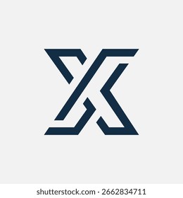 Modernes GX XG Monogramm Logo mit sauberem minimalem Design, ideal für Branding, Business und digitale Identität.