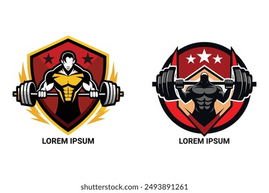 Modern gym logo. Create a strong brand identity. Customizable and scalable for any project.