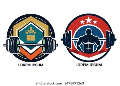 Modern gym logo. Create a strong brand identity. Customizable and scalable for any project.