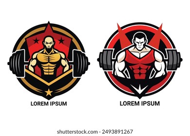 Modern gym logo. Create a strong brand identity. Customizable and scalable for any project.