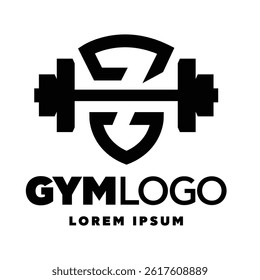 A modern gym logo design