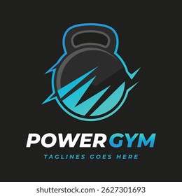 A modern gym logo vector design