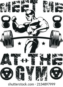 modern  gym t -shirt design