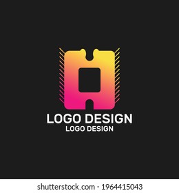 MODERNES H-SPÄTER-LOGO-DESIGN