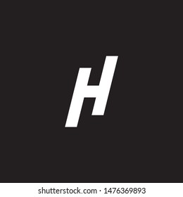 Modern H Letter Logo. Initial logo concept vector.