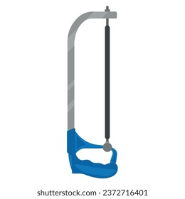 Un hacksaw moderno con fondo blanco