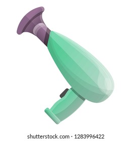 Modern hair dryer icon. Cartoon of modern hair dryer vector icon for web design isolated on white background