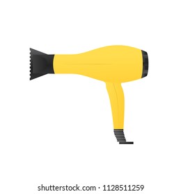 Modern Hair Dryer Vector Icon Symbol Isolated Illustration