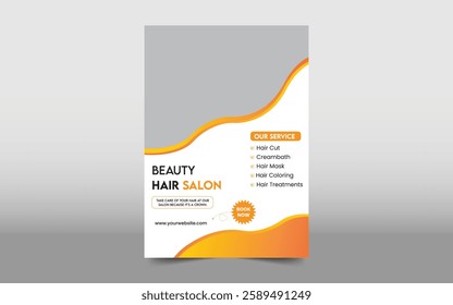 Modern Hair Salon Flyer Design Template