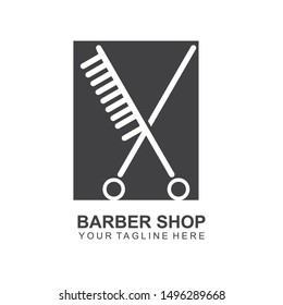 Modern Hair Salon Logo Design. Scissors icon.modern design. 