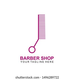 Modern Hair Salon Logo Design. Scissors icon.modern design. 
