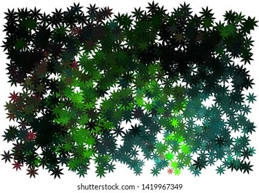 Modern halftone background with abstract flower
