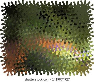 Modern halftone background with abstract snowflakes