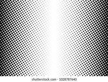 Modern Halftone Background. Black and White Vintage Overlay. Points Texture. Grunge Pop-art Pattern. Vector illustration