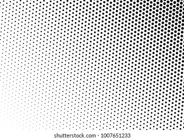 Modern Halftone Background. Distressed Grunge Texture. Fade Backdrop. Gradient Points Pattern. Vector illustration