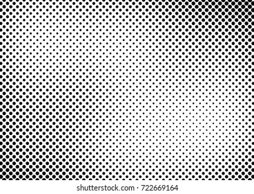 Modern Halftone Background. Distressed Points Overlay. Black and White Abstract Texture. Vector illustration