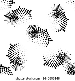 Modern halftone background meaningful dots Abstract futuristic backdrop.